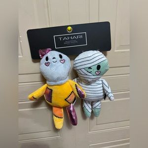 Brand New Set Of 2 Tahari  Halloween Dog Toys With Squeaker 8”